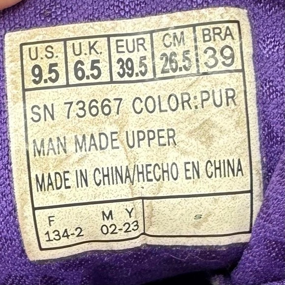 Skechers Uno Nights Shades Shoes WOMENS Purple Lace Up Sneakers SIZE 9.5 - Picture 8 of 8